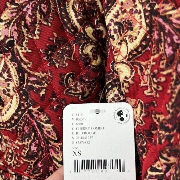 NWT Free People Zoey Floral Printed Snap Closure Quilted Patchwork Jacket XS - Picture 15 of 15